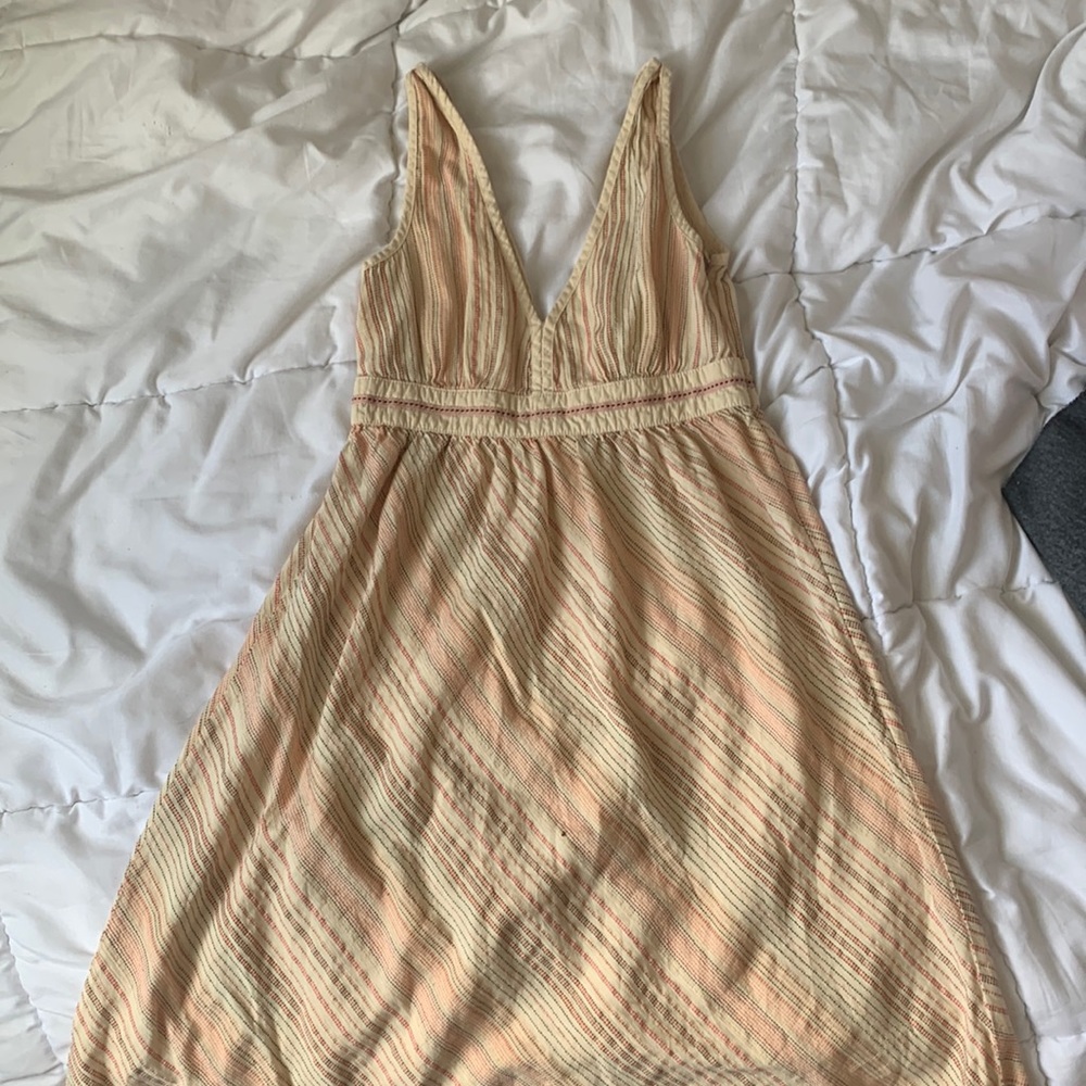 MNG XS boho little dress V neck knee length